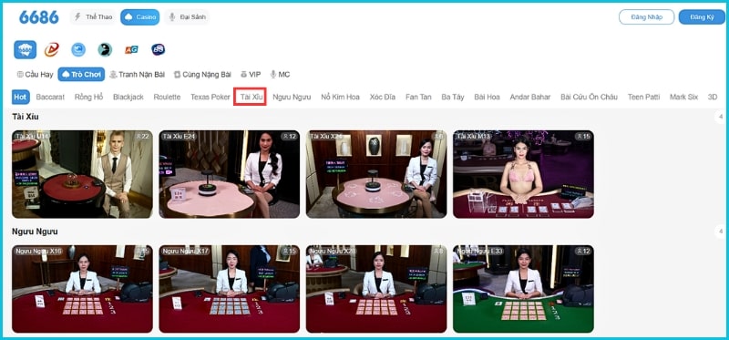 Tìm bàn chơi tài xỉu phù hợp trên nền tảng và bắt đầu chơi